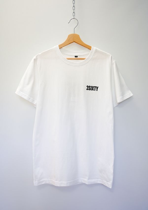 3SIXTY Men T-Shirt white backprint