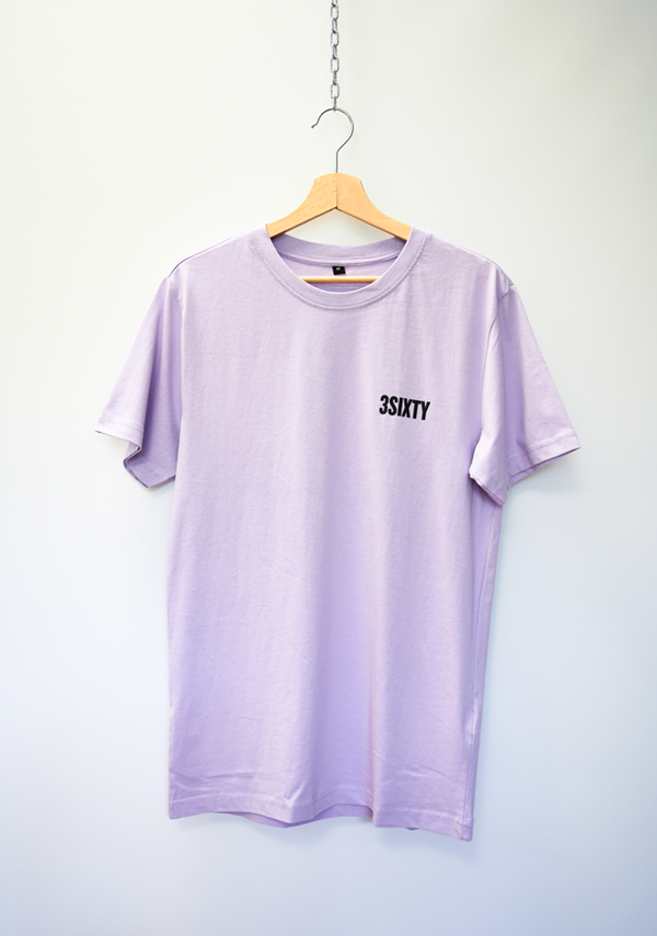 3SIXTY Men T-Shirt lila backprint